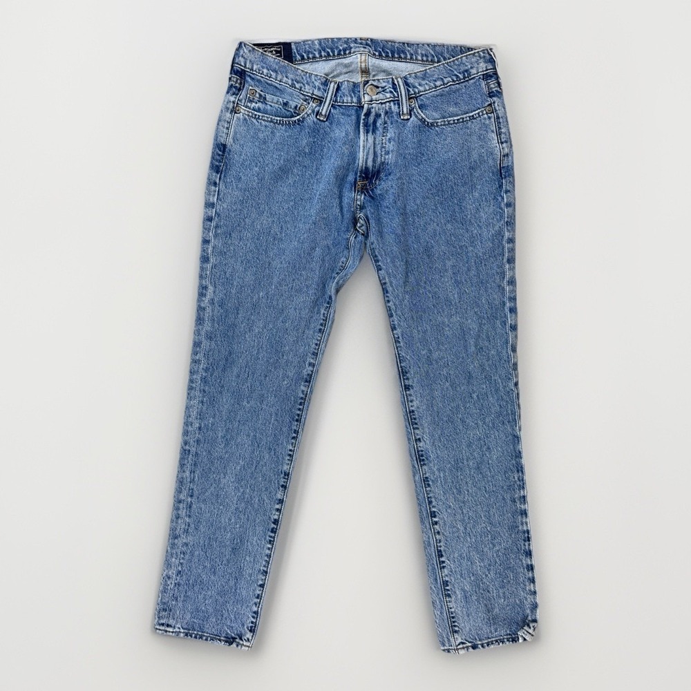 Abercrombie & Fitch Langdon Skinny Low Rise Denim Jeans Mens‎ 29x30 Emo Athletic